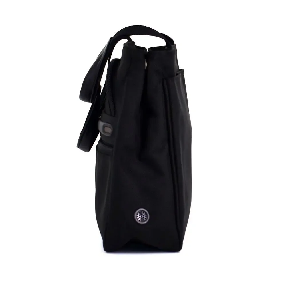 C5 Auth TUMI Voyageur Dara Black Ballistic Nylon Courier Tote Bag Style 26190D4